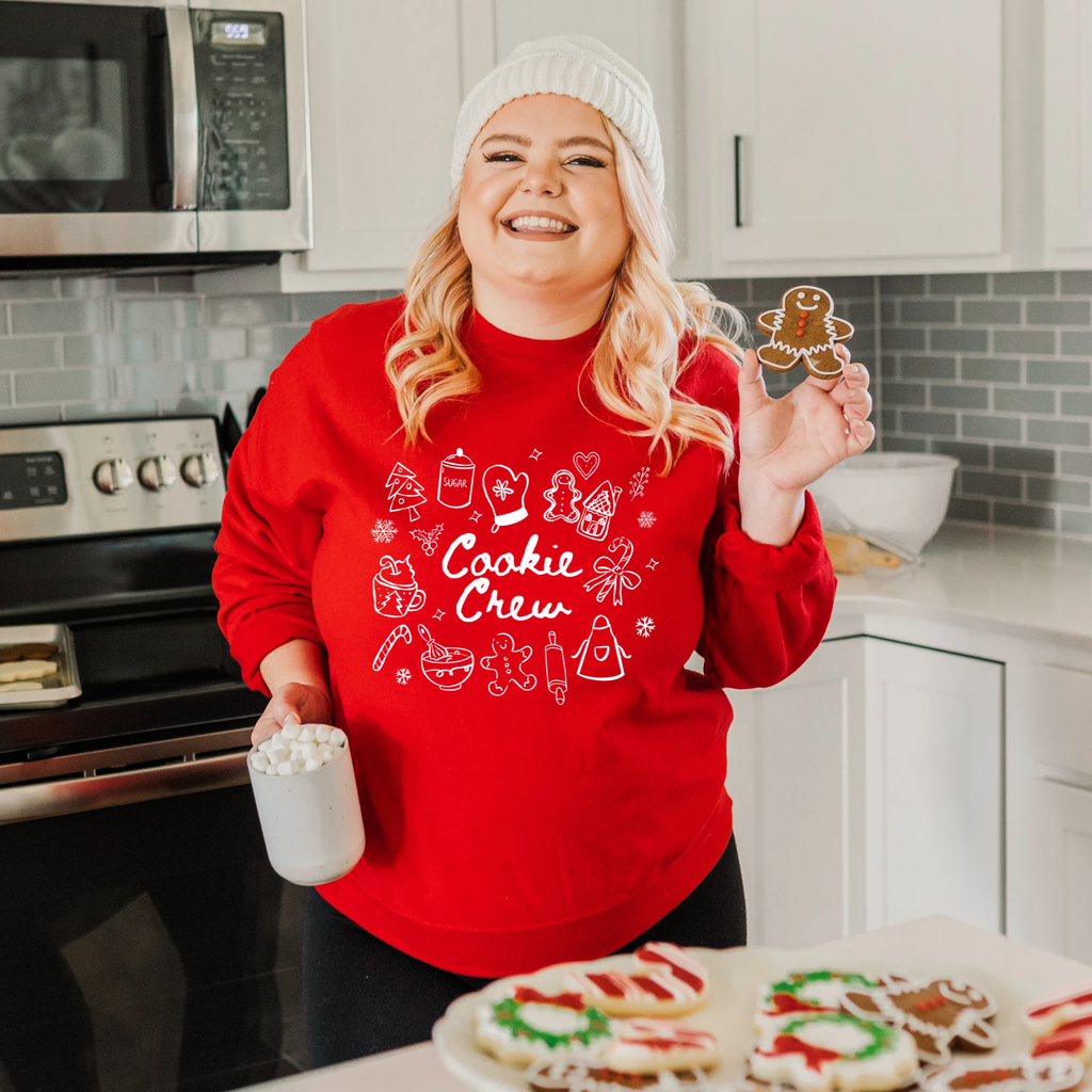 Cookie Baking Crew adult sweatshirt, Christmas collection by Benny and Ray Apparel