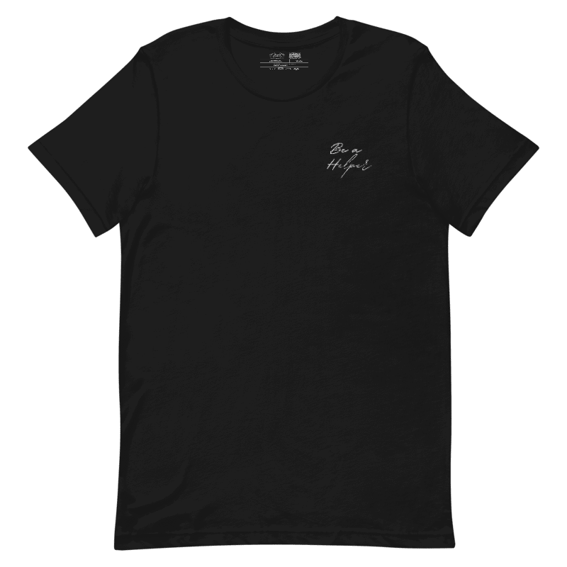 Be a Helper Embroidered Classic Tee by Kind Cotton