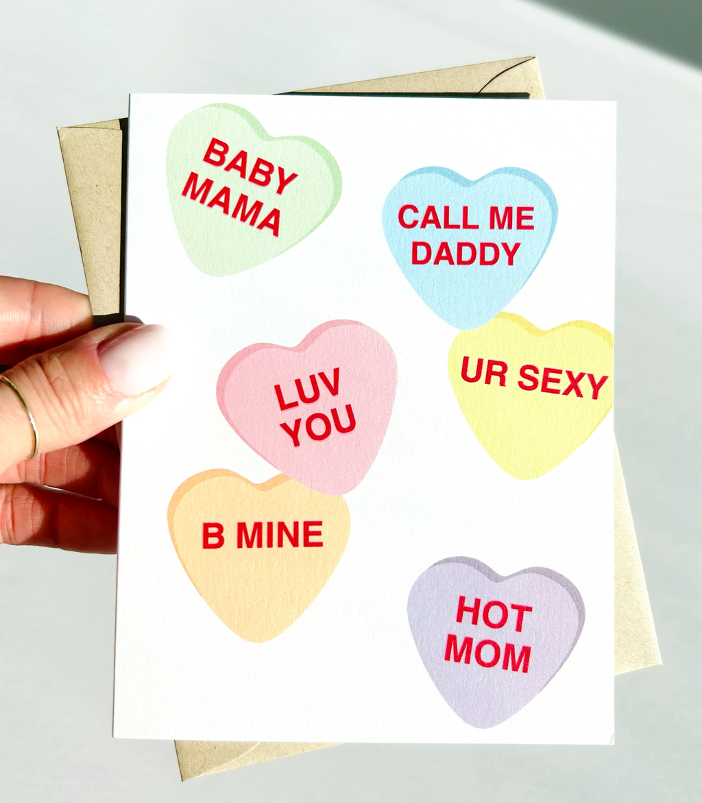 Hot Mom Funny Valentines Day Card for Parents Valentine for Girlfriend Card f by Five Dot Post