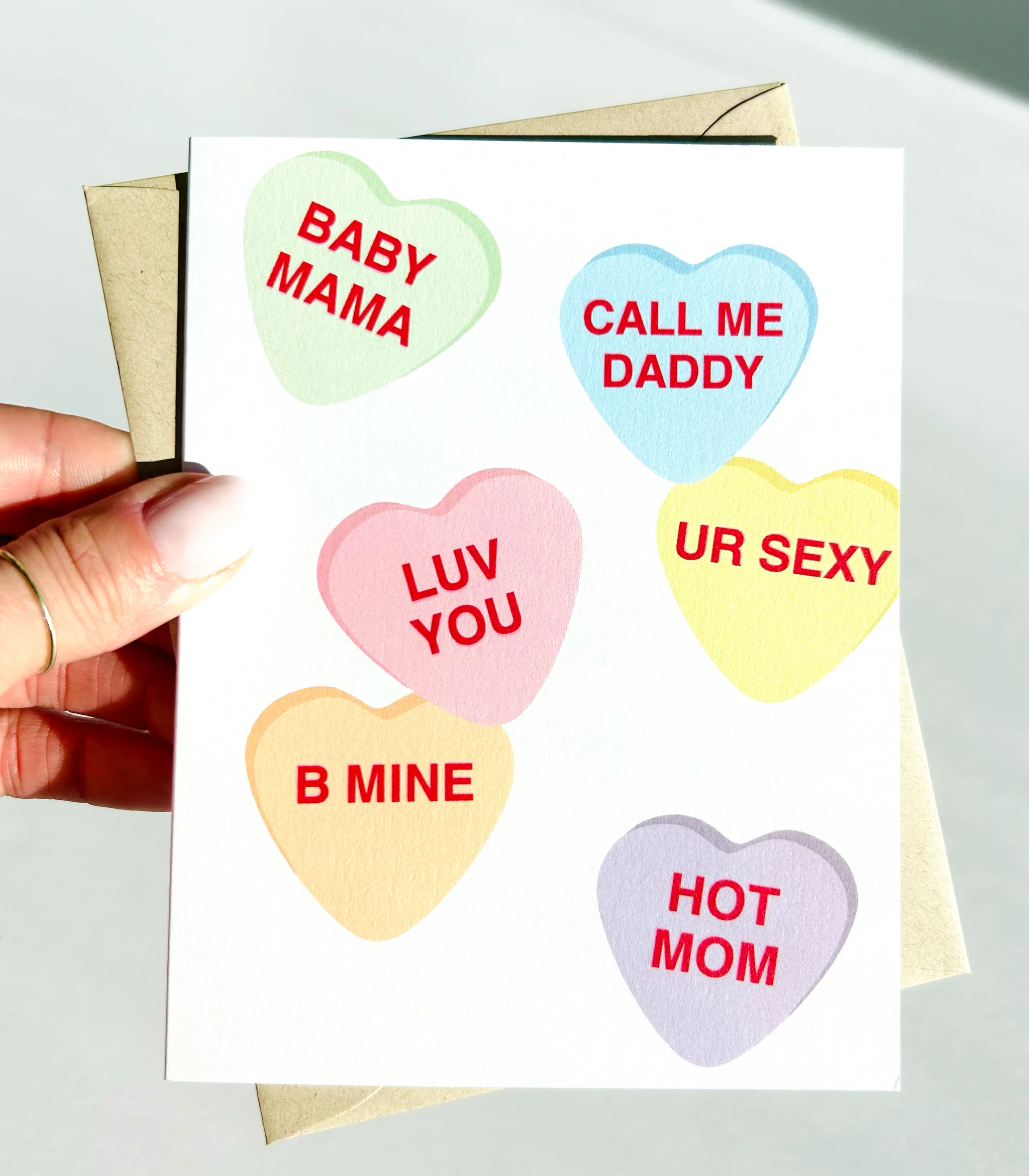 Hot Mom Funny Valentines Day Card for Parents Valentine for Girlfriend Card f by Five Dot Post