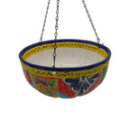 Talavera Hanging Planter | Colorful Hand-Painted Mexican Flower Pot