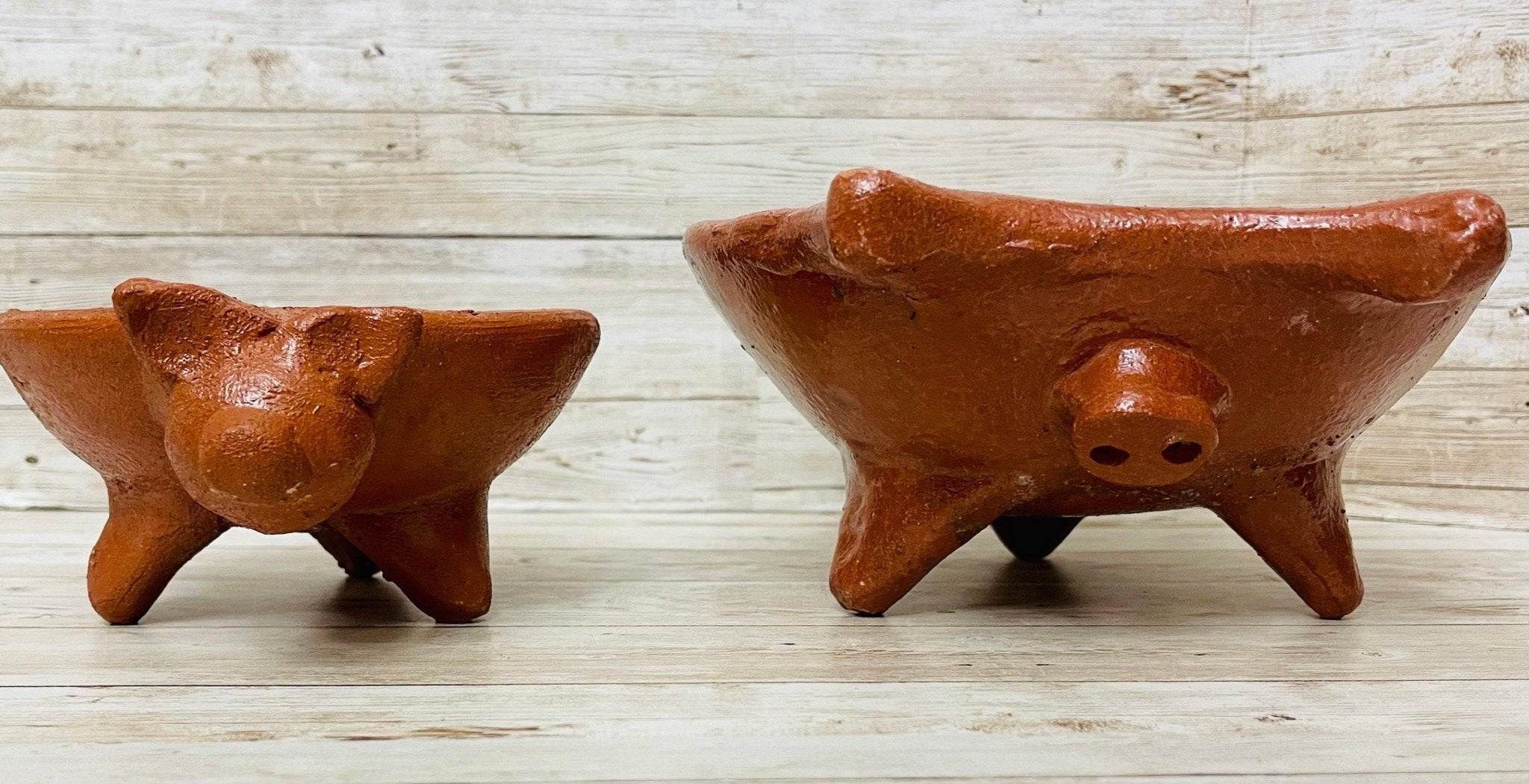 2x Authentic Mexican Pig Molcajetes 2 Molcajete Mexicanos de Barro en Forna de Marranito La Vie Bien 2x Authentic Mexican Pig Molcajetes 2 Molcajete Mexicanos de Barro en Forna de Marranito