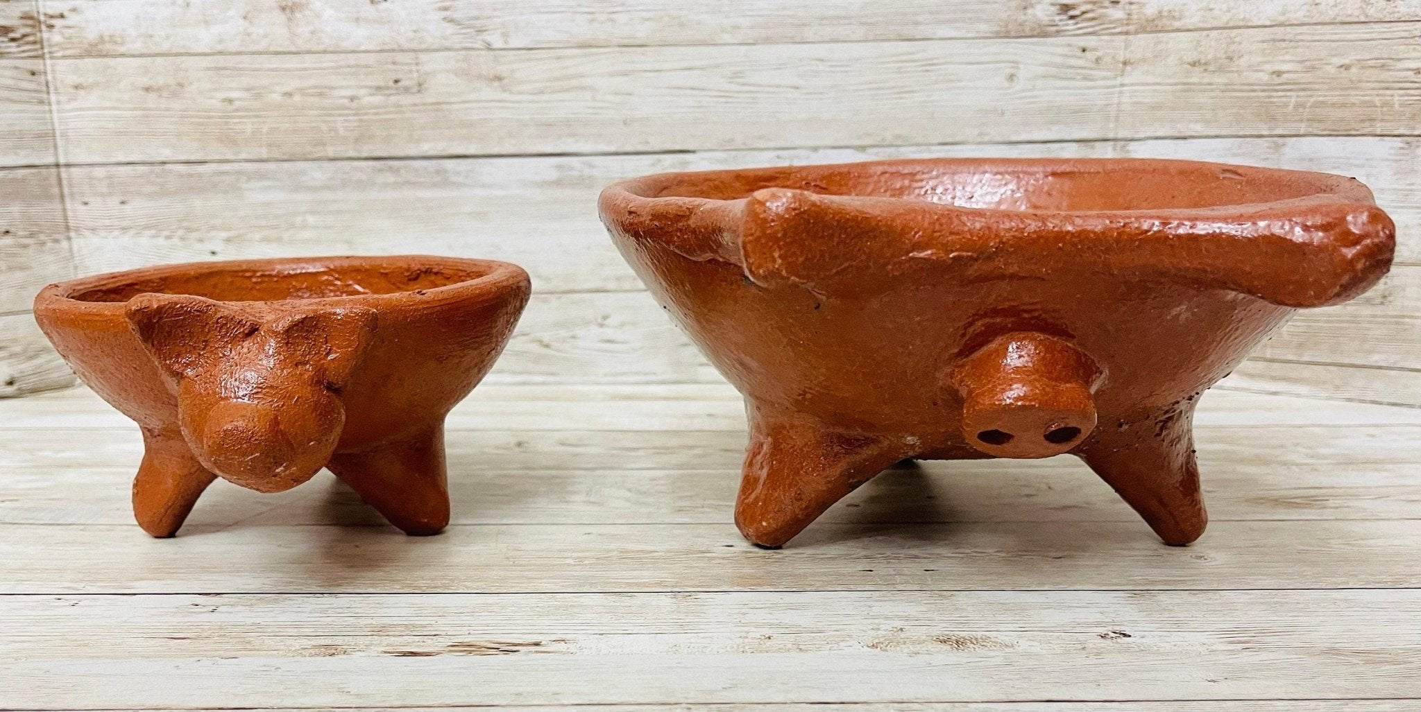 2x Authentic Mexican Pig Molcajetes 2 Molcajete Mexicanos de Barro en Forna de Marranito La Vie Bien 2x Authentic Mexican Pig Molcajetes 2 Molcajete Mexicanos de Barro en Forna de Marranito