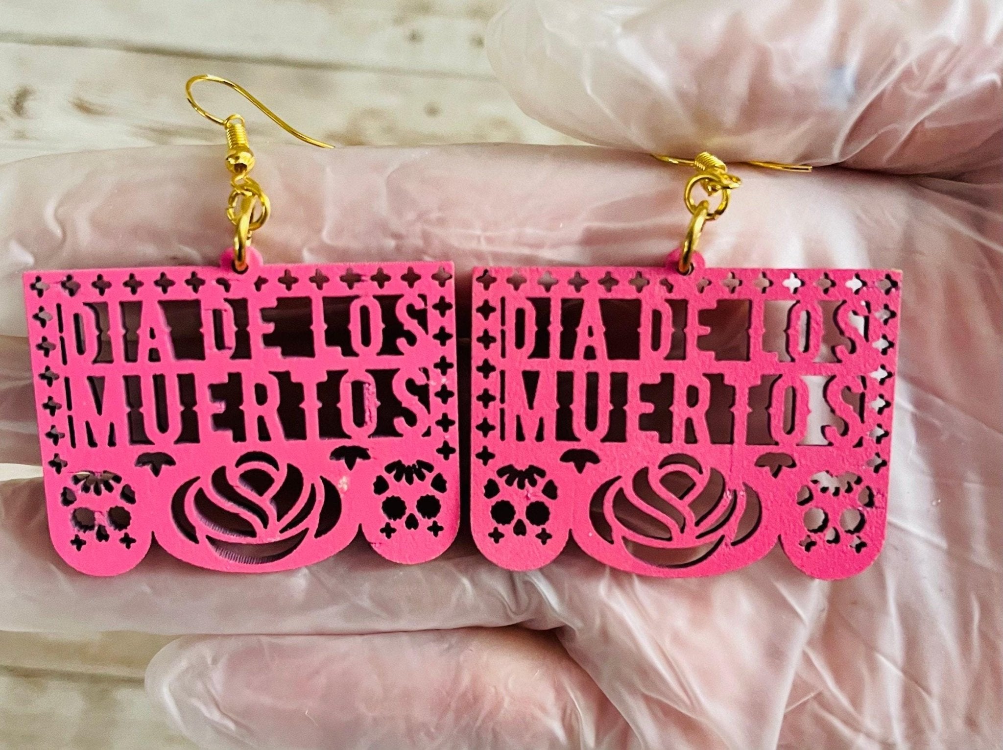 2x Day of the Dead Earrings 2 Pares de Aretes de Dia de Muerto La Vie Bien 2x Day of the Dead Earrings 2 Pares de Aretes de Dia de Muerto