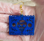2x Day of the Dead Earrings 2 Pares de Aretes de Dia de Muerto La Vie Bien 2x Day of the Dead Earrings 2 Pares de Aretes de Dia de Muerto
