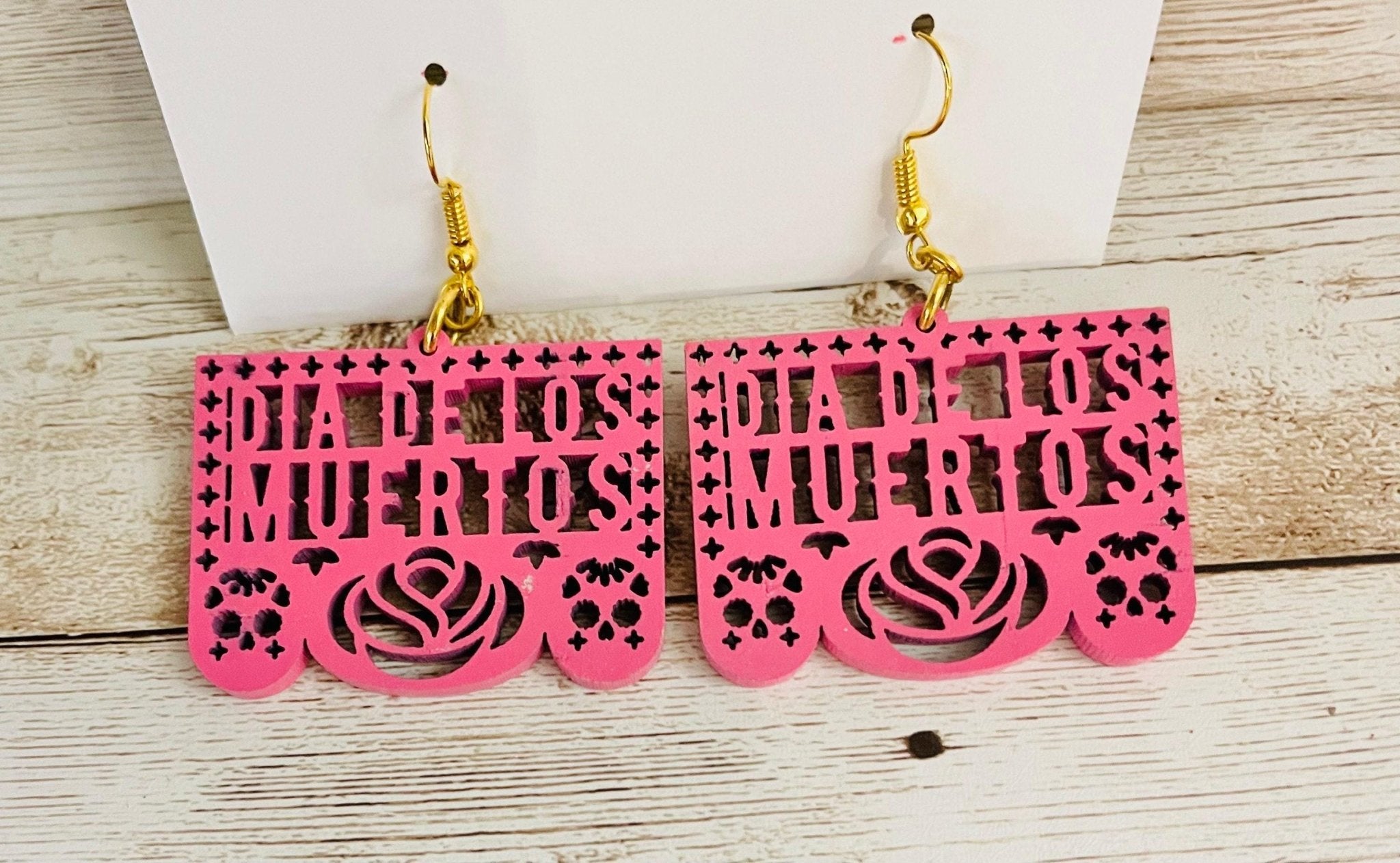 2x Day of the Dead Earrings 2 Pares de Aretes de Dia de Muerto La Vie Bien 2x Day of the Dead Earrings 2 Pares de Aretes de Dia de Muerto