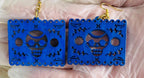 2x Day of the Dead Earrings 2 Pares de Aretes de Dia de Muerto La Vie Bien 2x Day of the Dead Earrings 2 Pares de Aretes de Dia de Muerto