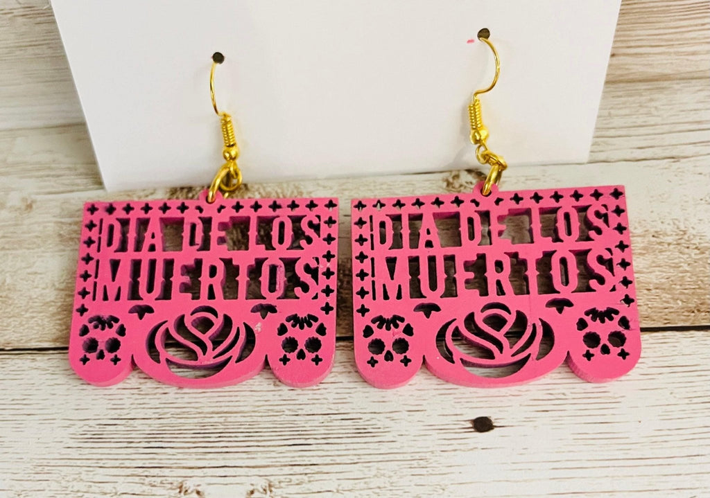 2x Day of the Dead Earrings 2 Pares de Aretes de Dia de Muerto La Vie Bien 2x Day of the Dead Earrings 2 Pares de Aretes de Dia de Muerto