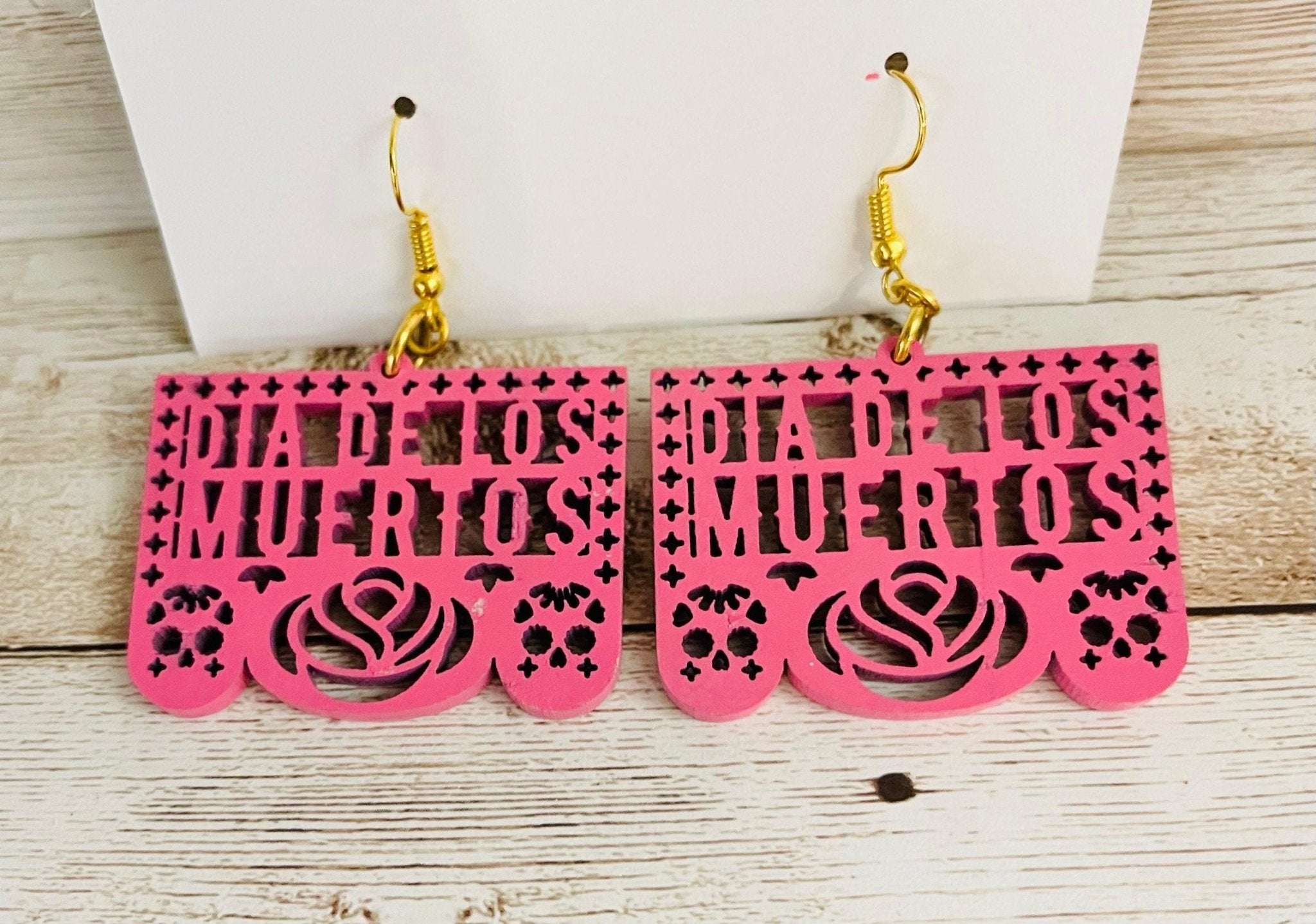 2x Day of the Dead Earrings 2 Pares de Aretes de Dia de Muerto La Vie Bien 2x Day of the Dead Earrings 2 Pares de Aretes de Dia de Muerto