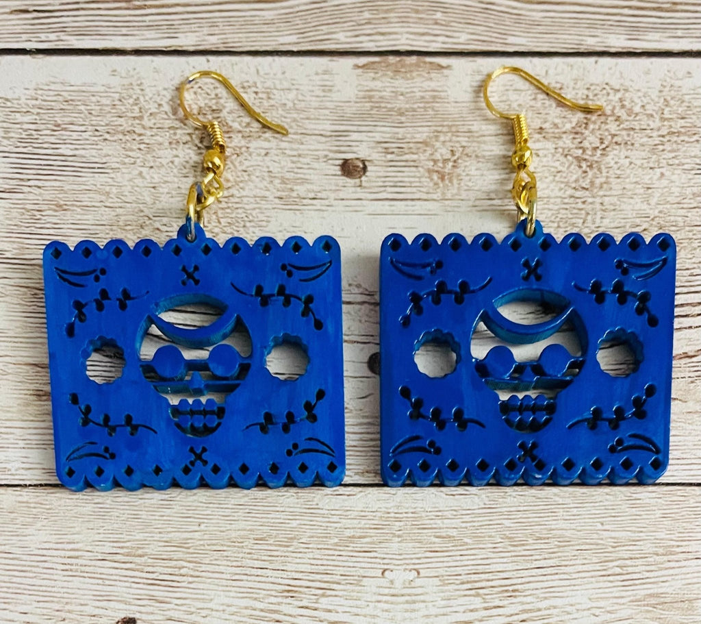 2x Day of the Dead Earrings 2 Pares de Aretes de Dia de Muerto La Vie Bien 2x Day of the Dead Earrings 2 Pares de Aretes de Dia de Muerto