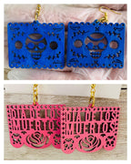 2x Day of the Dead Earrings 2 Pares de Aretes de Dia de Muerto La Vie Bien 2x Day of the Dead Earrings 2 Pares de Aretes de Dia de Muerto