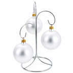 3-Arm 3-Tier Silver Metal Ornament Stand Display 10.75 Inches Ornament Stands La Vie Bien 3-Arm 3-Tier Silver Metal Ornament Stand Display 10.75 Inches
