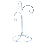 3-Arm 3-Tier Silver Metal Ornament Stand Display 10.75 Inches Ornament Stands La Vie Bien 3-Arm 3-Tier Silver Metal Ornament Stand Display 10.75 Inches