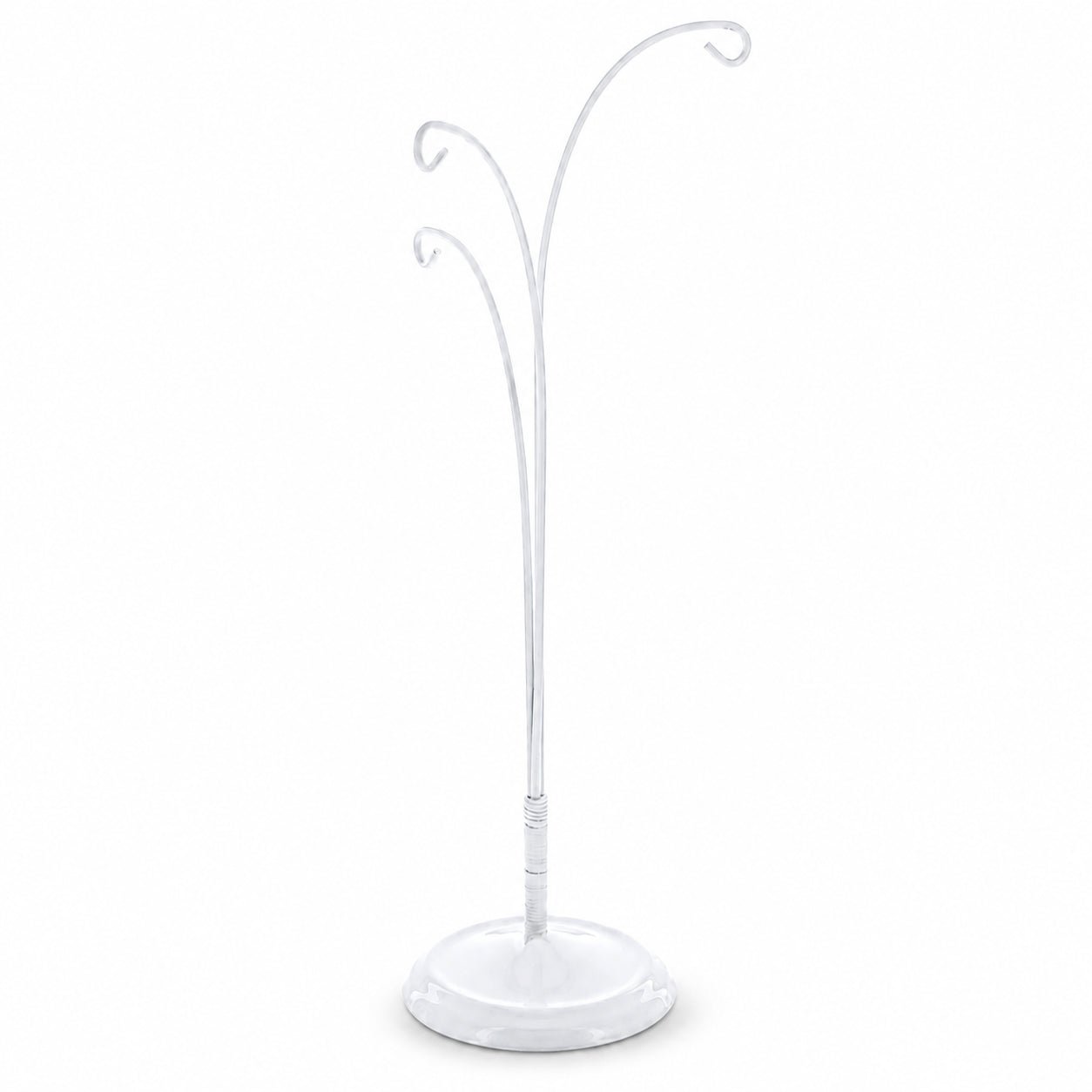 3-Arm Botanical Style White Painted Metal Ornament Display Stand 12 Inches Ornament Stands La Vie Bien 3-Arm Botanical Style White Painted Metal Ornament Display Stand 12 Inches