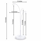 3-Arm Botanical Style White Painted Metal Ornament Display Stand 12 Inches Ornament Stands La Vie Bien 3-Arm Botanical Style White Painted Metal Ornament Display Stand 12 Inches