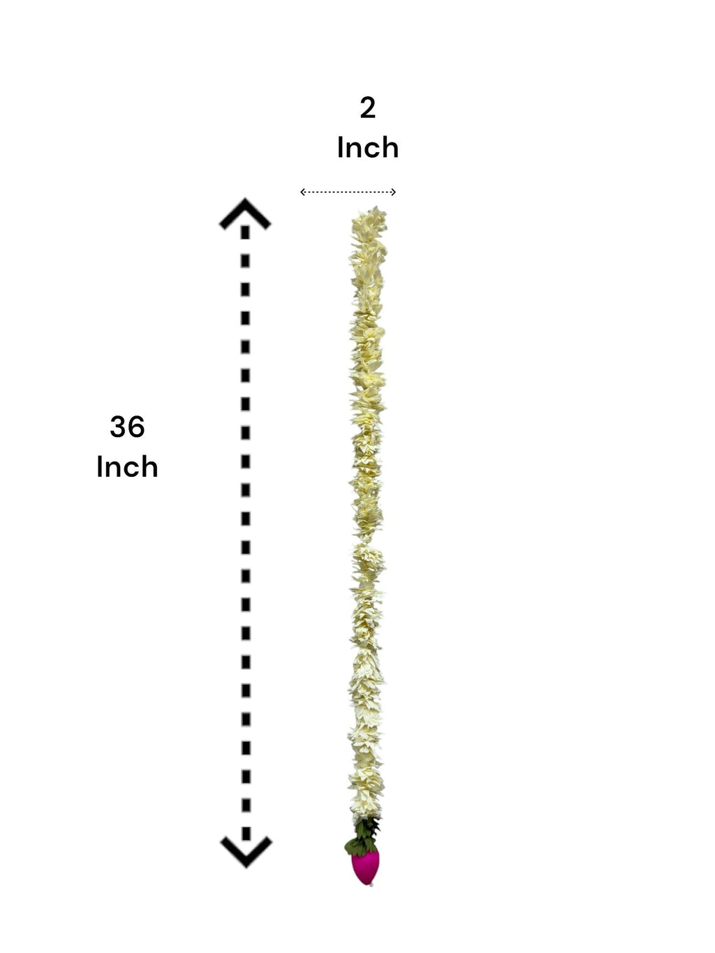 3 Feet Long Plastic Lotus Lari, Set of 12 Festive Decor La Vie Bien 3 Feet Long Plastic Lotus Lari, Set of 12