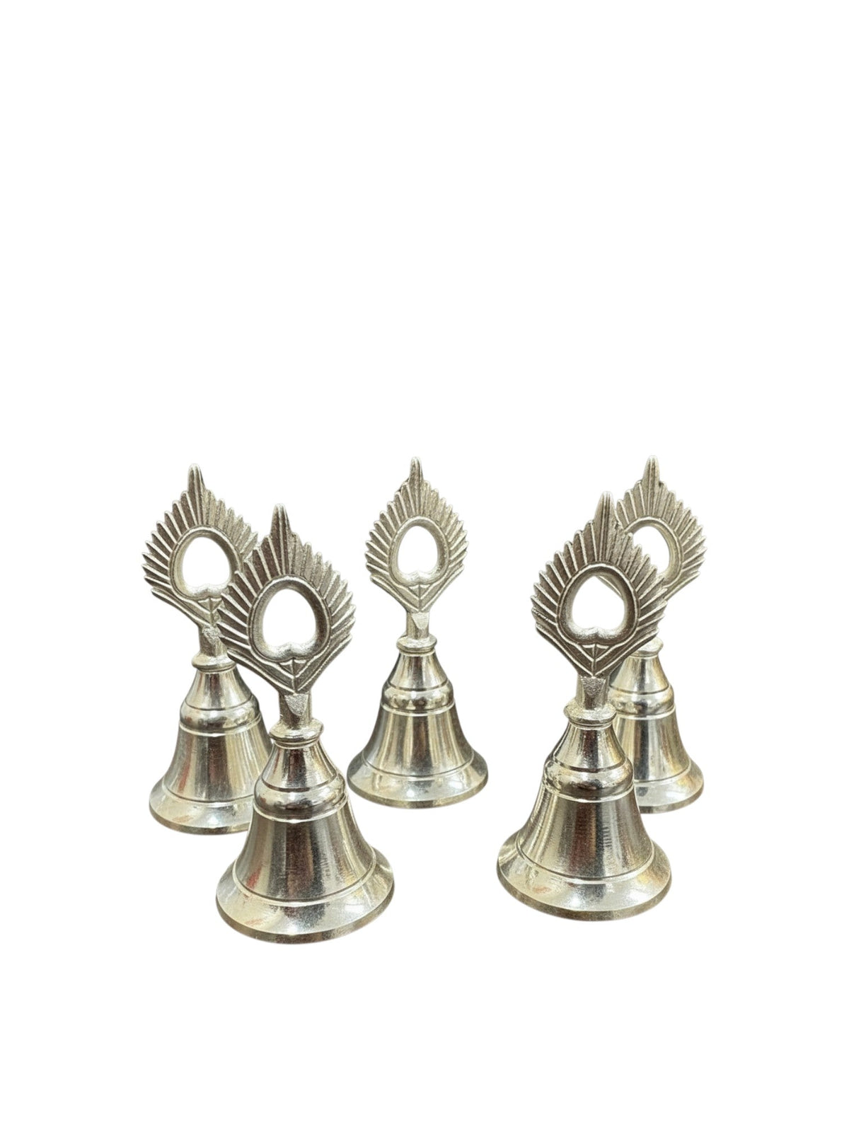 3" German Silver Bell for Puja - Affordable Diwali Return Gift/ Puja Return Gift La Vie Bien 3" German Silver Bell for Puja - Affordable Diwali Return Gift/ Puja Return Gift