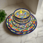 30 - Piece Talavera Dinnerware Set | Colorful Tableware (Seats 6) Talavera Dinnerware Set La Vie Bien 30 - Piece Talavera Dinnerware Set | Colorful Tableware (Seats 6)