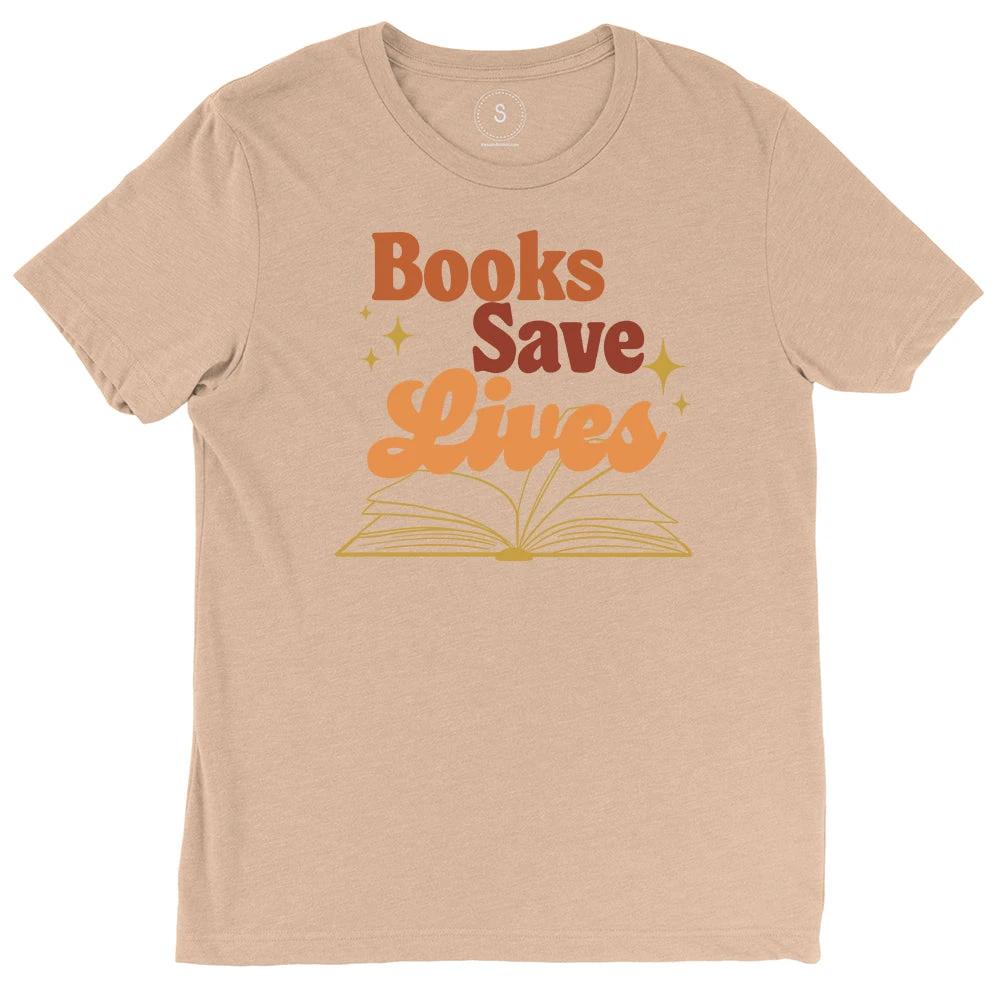 Books Save Lives Classic Tee by Kind Cotton