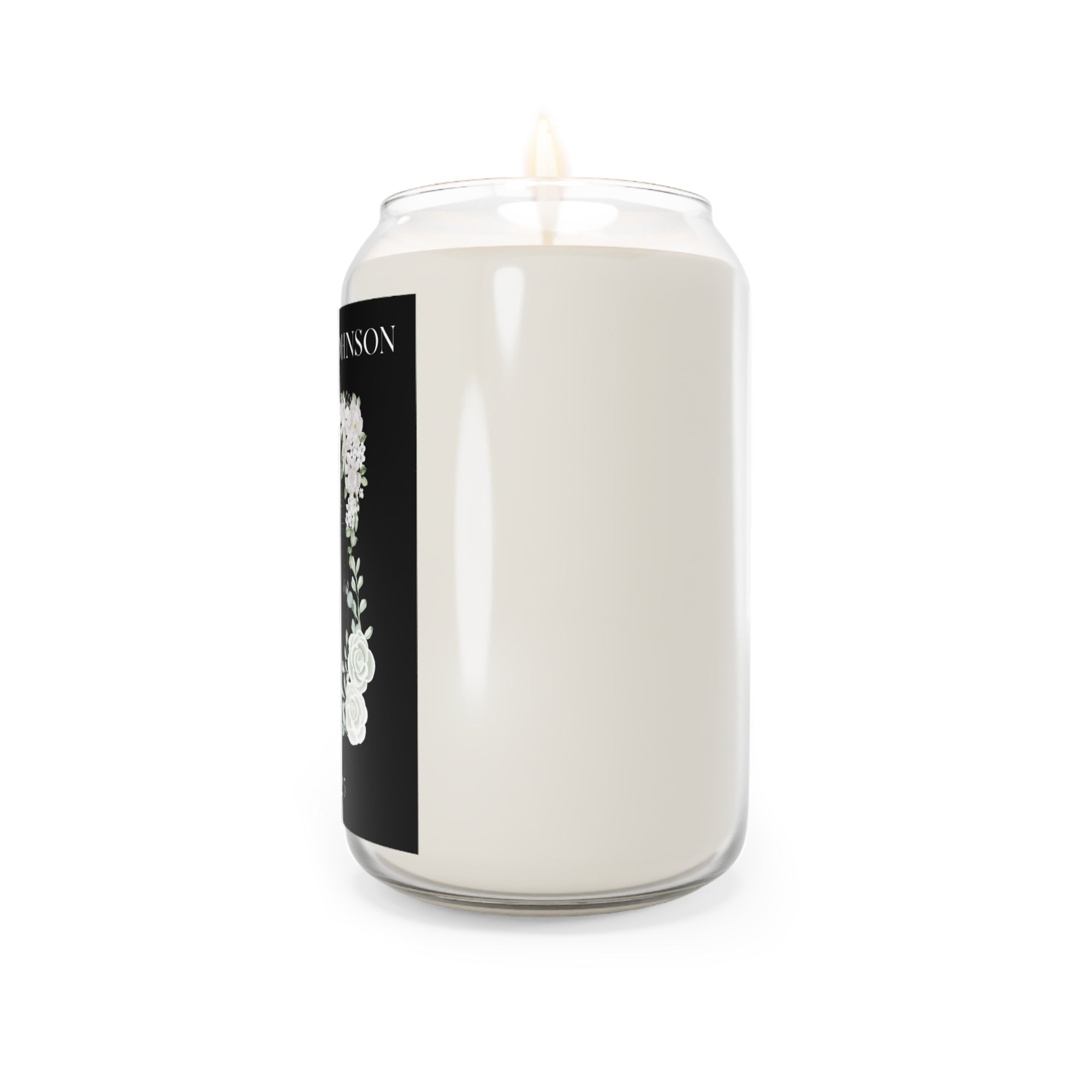 Personalized Scented Memorial Candle with photo - 13.75oz - La Vie Bien - Birthday Candle Gift - Bougie funérailles