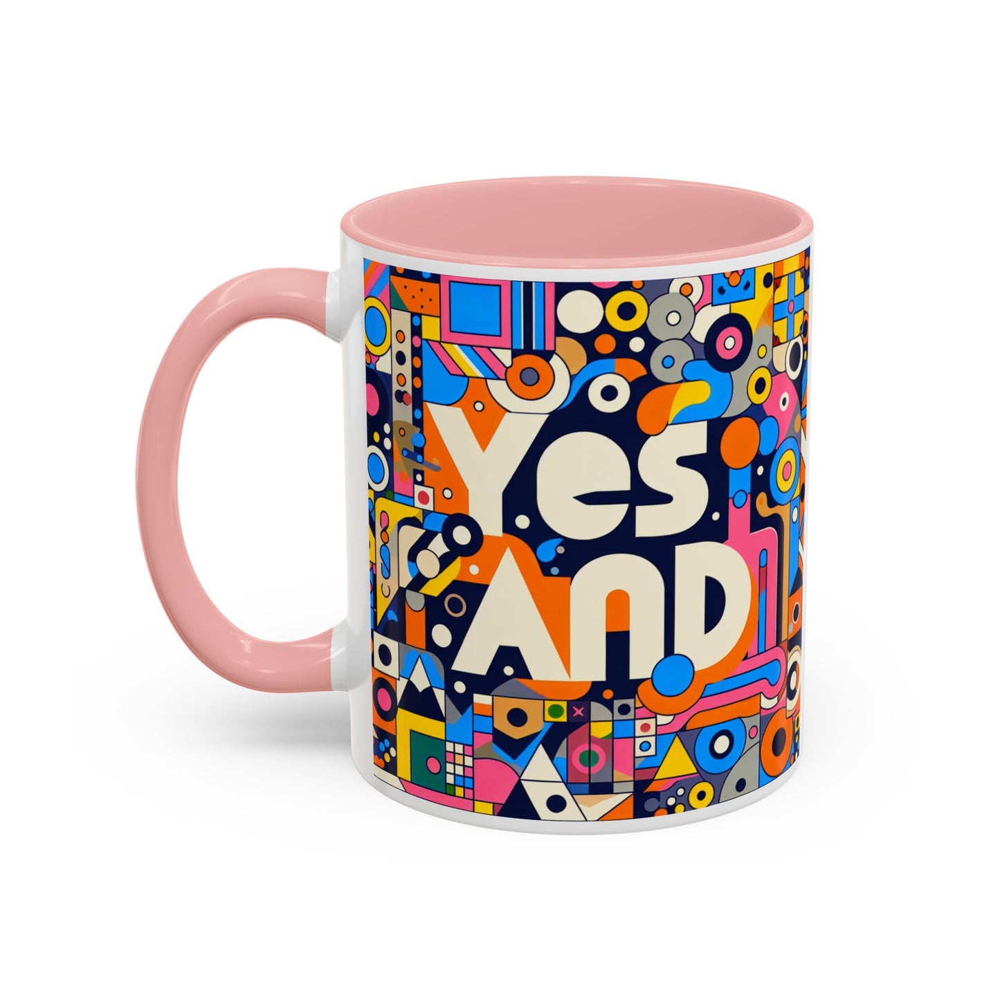 Oui, et une tasse à café avec accent d'improvisation (11, 15 oz)