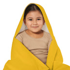 Kid's personalized ducky hooded bath towel by Printify