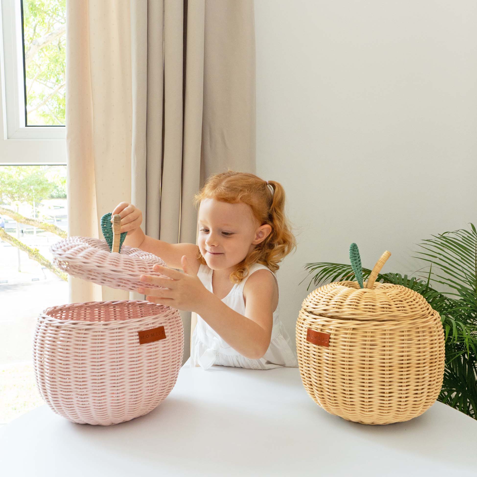 Apple Storage Basket Small - Pink