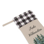 Frohe Weihnachten Christmas stocking by Printify