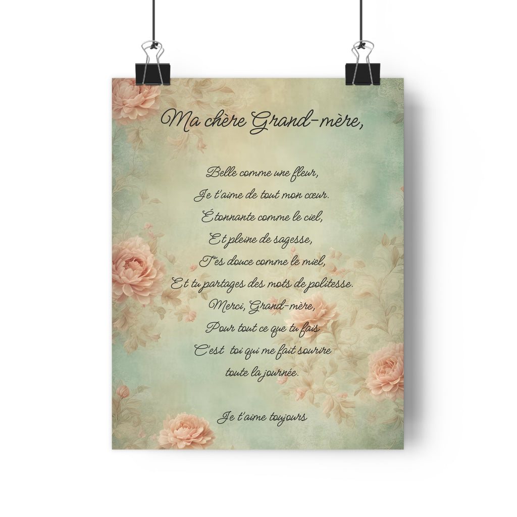 My dear grandmother French Giclee Art Print