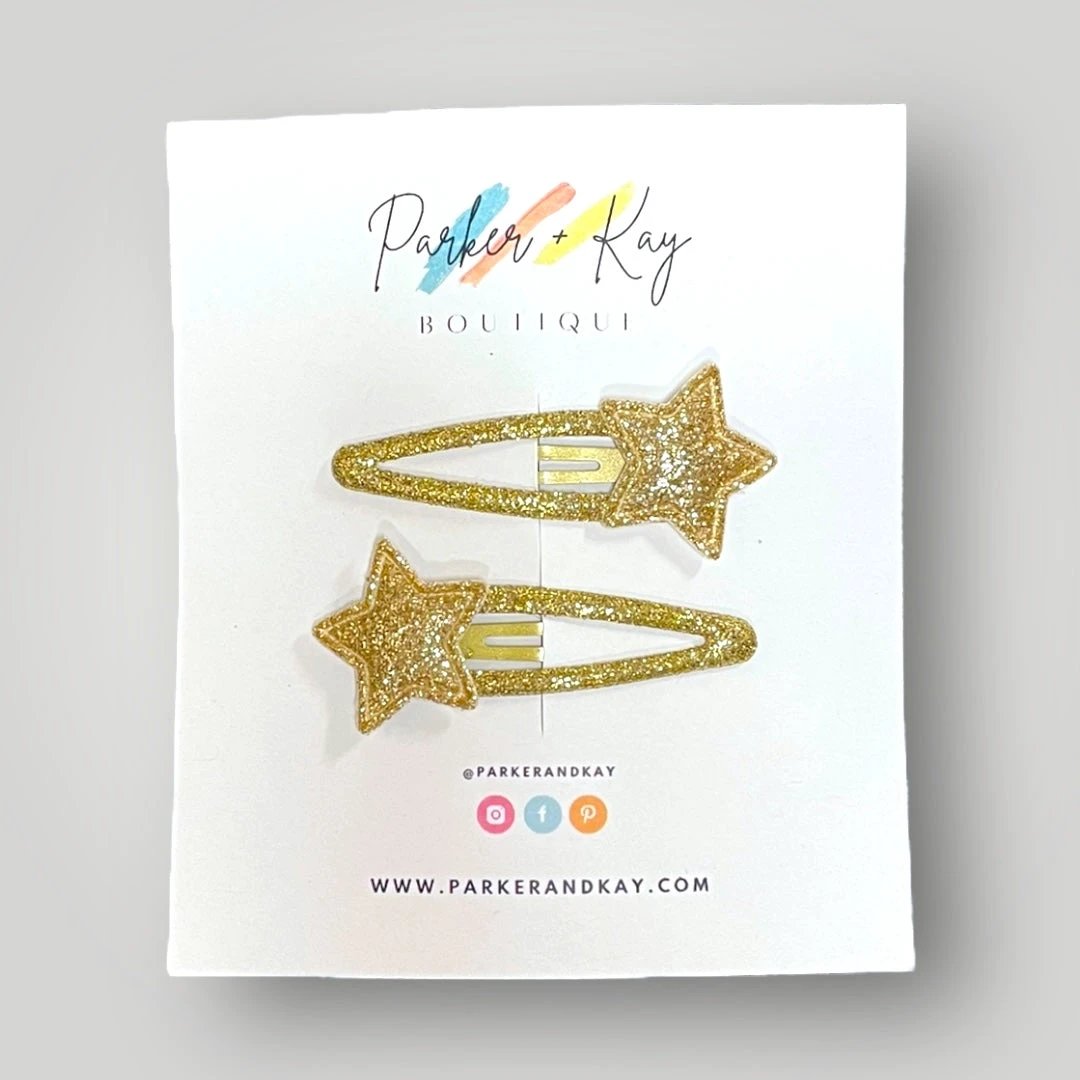 Twinkling Stars Hair Clips by Parker + Kay Creative