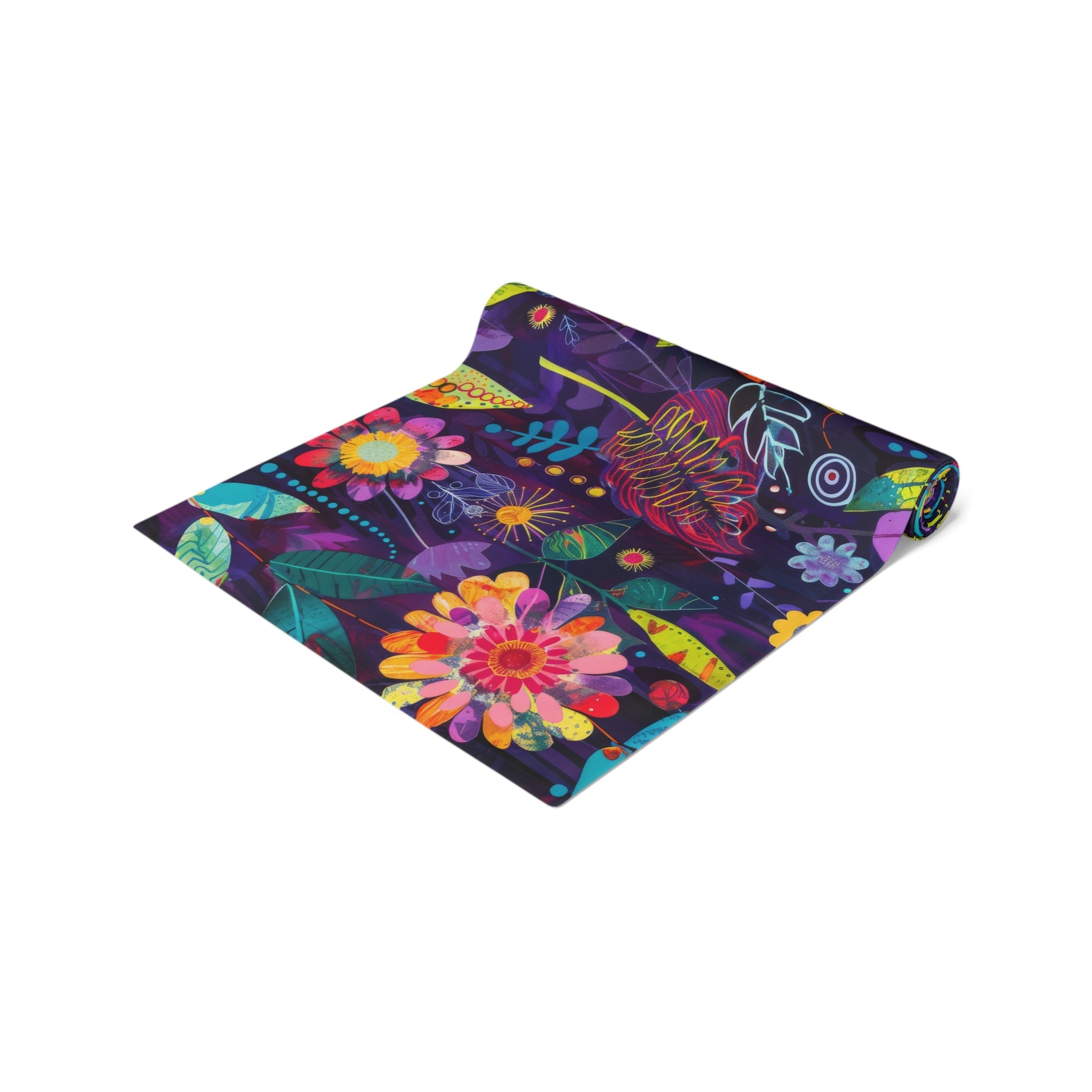 Bespattered Facade Colorful Flowers Table Runner (2 sizes)