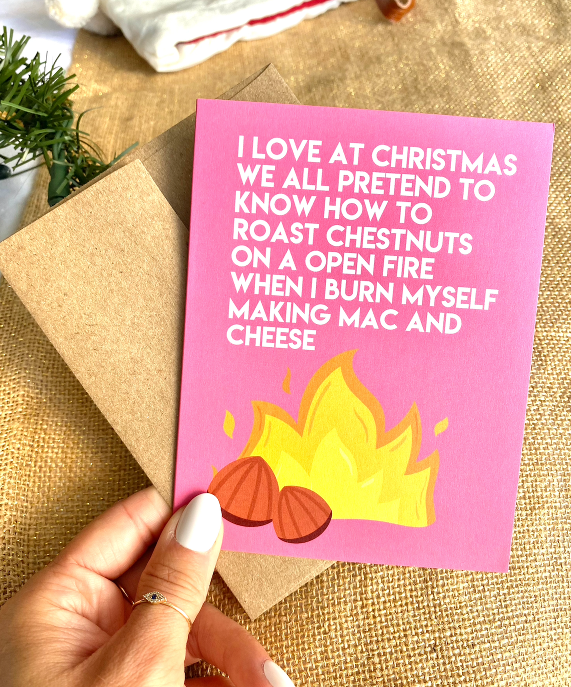 Do We Know How to Roast Chestnuts Funny Christmas Card