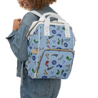 Light blue Michigander Multifunctional Diaper Backpack