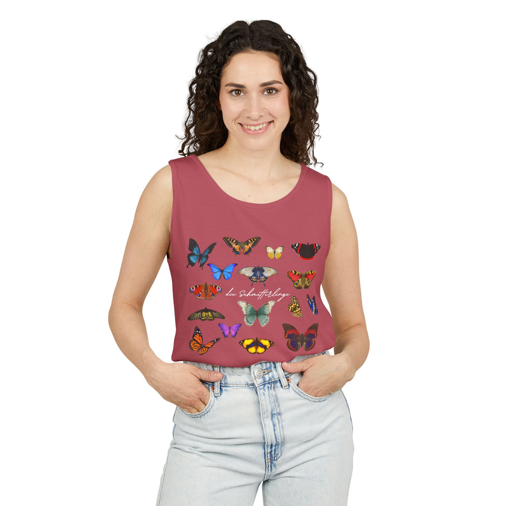 Die Schmetterlinge Tank Top — German Butterflies Graphic Tank