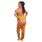 Brownstone Betties Jumpsuit in Pumpkin & Olive by Blue Platypus Clothing