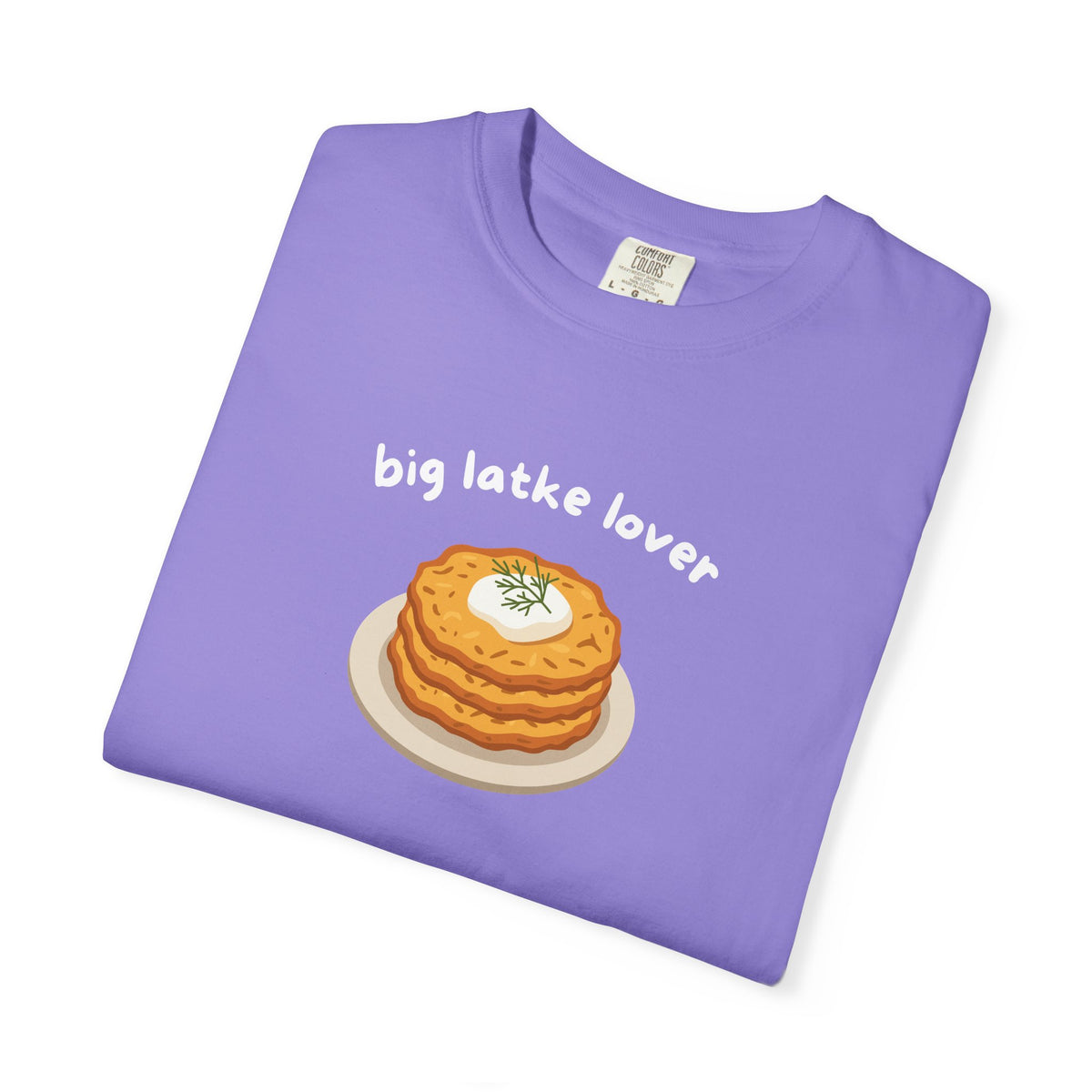 Big Latke Lover Potato Pancake Illustration T-Shirt