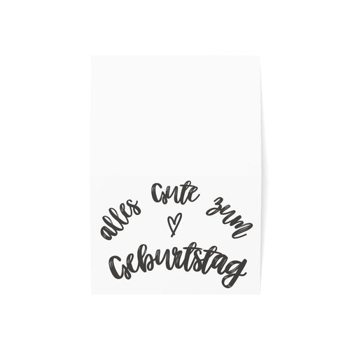 Alles Gute zum Geburtstag Birthday Greeting Cards - German
