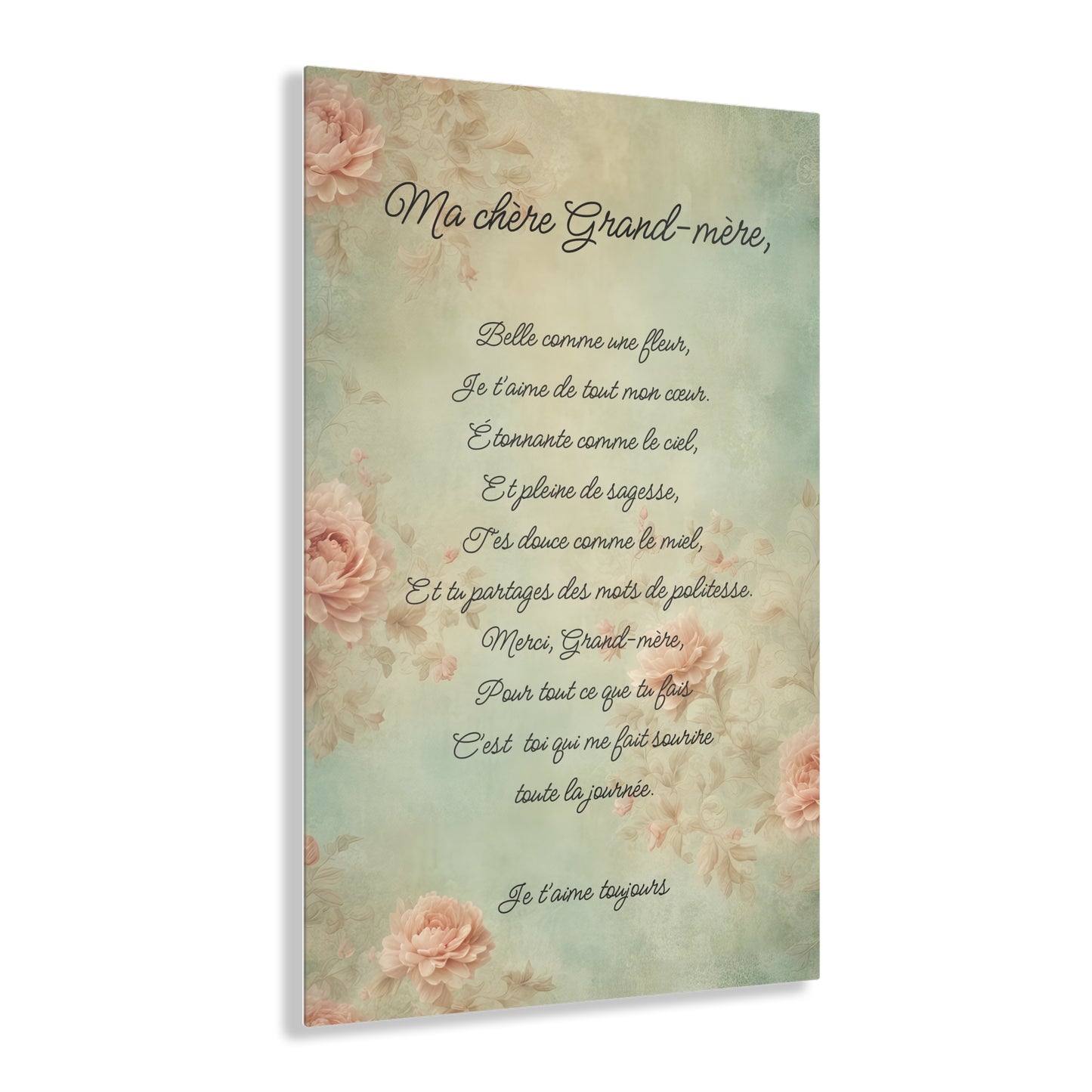 My dear grandmother (Ma Chere Grand-Mere) French Acrylic Print
