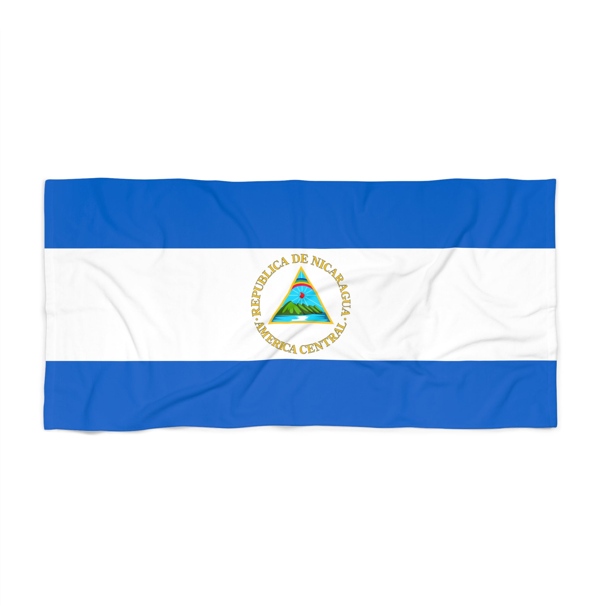 Nicaragua Flag Beach Towel | Quality & Long Lasting - 2 Sizes | Nicaraguan Pride | Gift for Nicaraguans