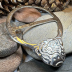 Scruffy Highland Cow Scarf Ring - Handmade in Scotland