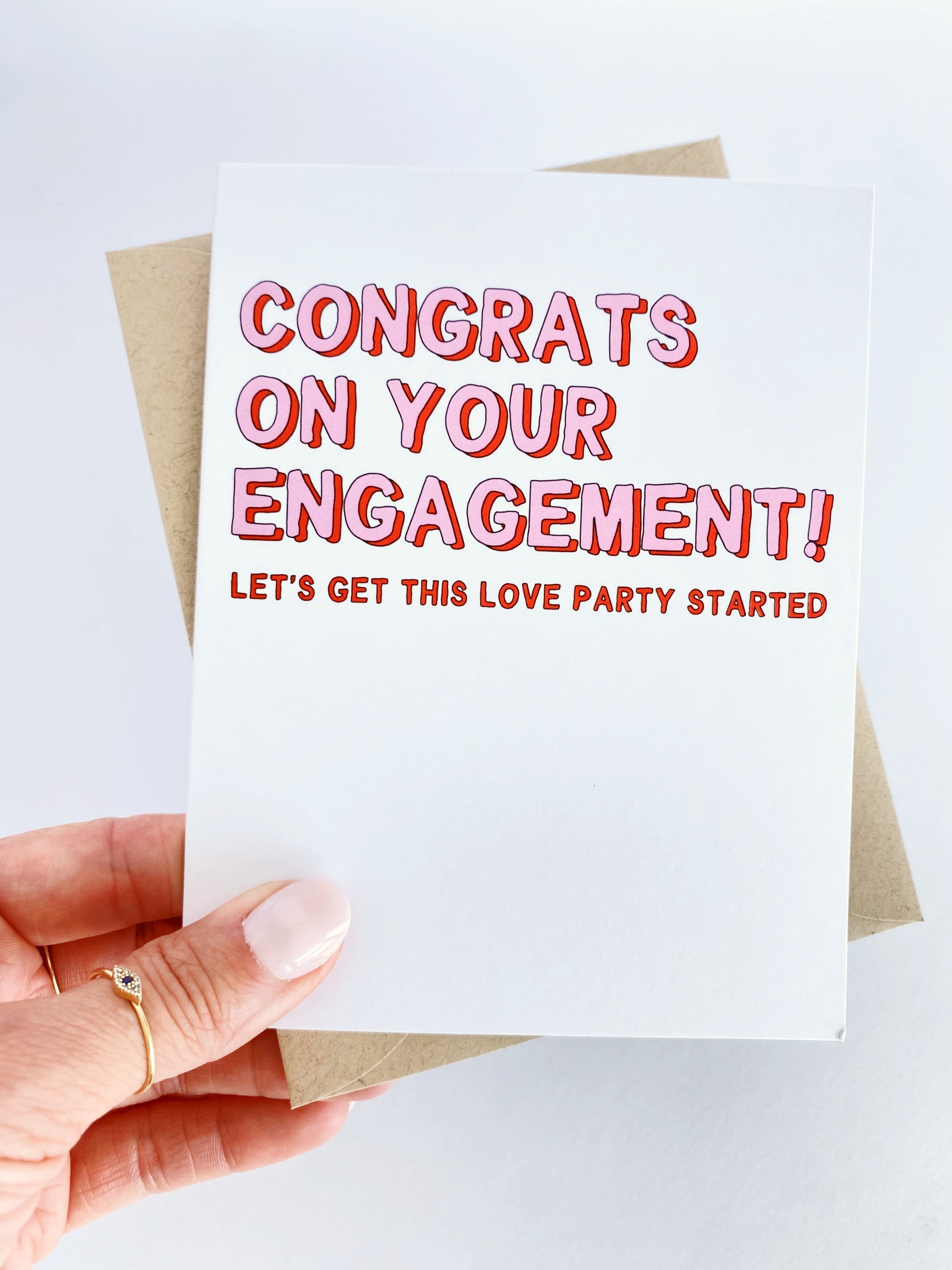 Congrats On Your Engagement Inclusive Wedding Card