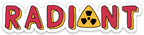 Radiant Cancer Treatment Radiation Vinyl Sticker by Five Dot Post