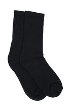 3/4 Crew Black Bamboo Viscose Socks socks La Vie Bien 3/4 Crew Black Bamboo Viscose Socks