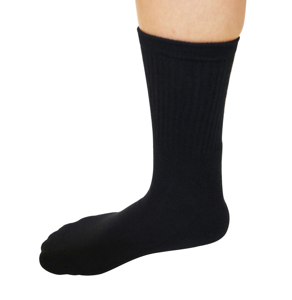 3/4 Crew Black Bamboo Viscose Socks socks La Vie Bien 3/4 Crew Black Bamboo Viscose Socks