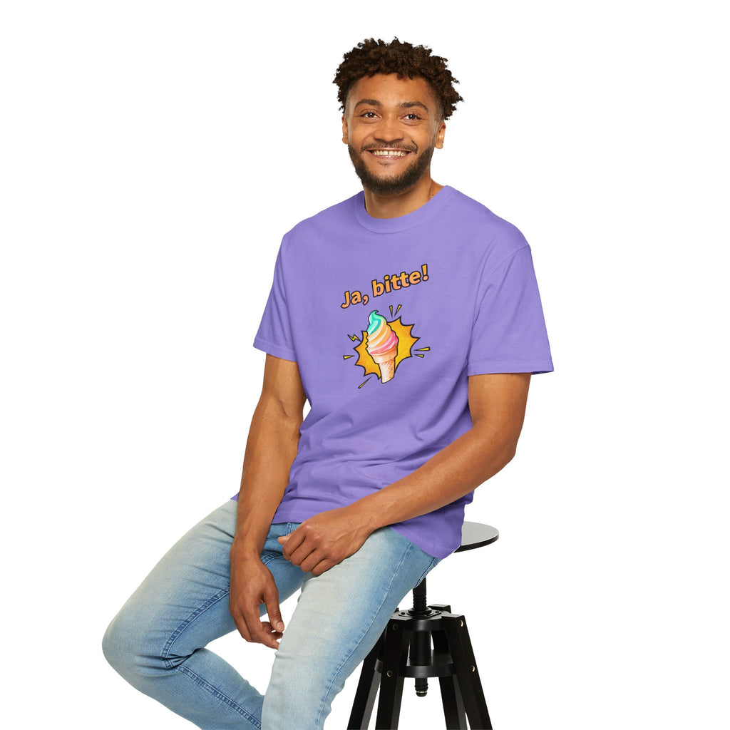 Ja Bitte! Rainbow Soft Serve Ice Cream German T-Shirt