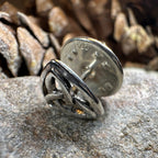 Celtic Trinity Knot Lapel Pin in Sterling Silver