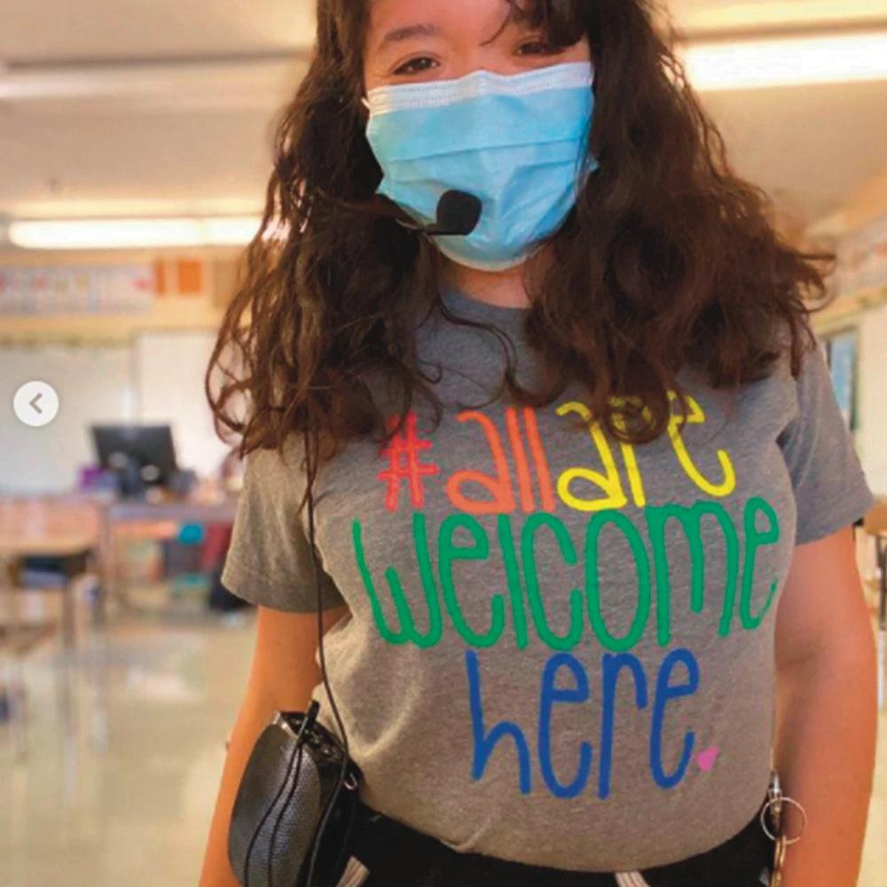 All Are Welcome Here Classic Tee by Kind Cotton