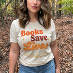 Books Save Lives Classic Tee by Kind Cotton