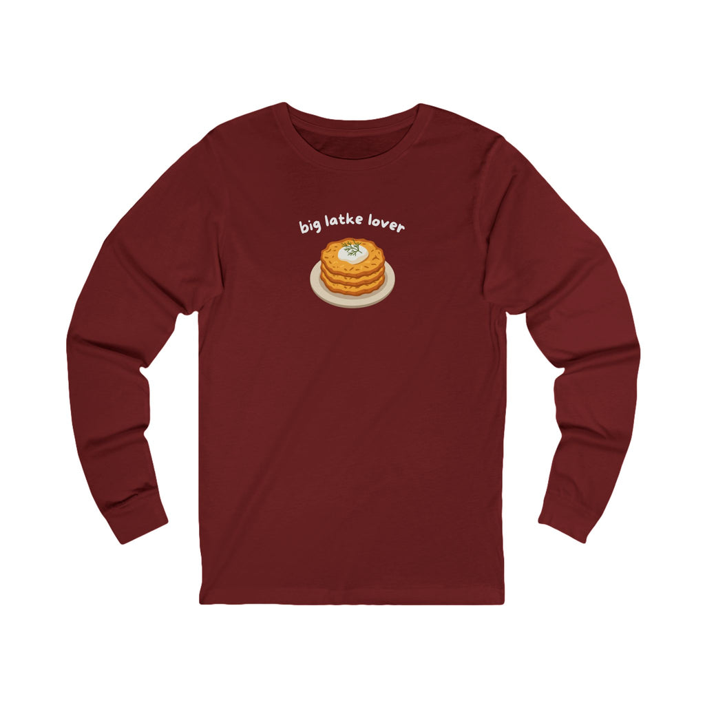 Big Latke Lover Potato Pancake Long Sleeve Tee