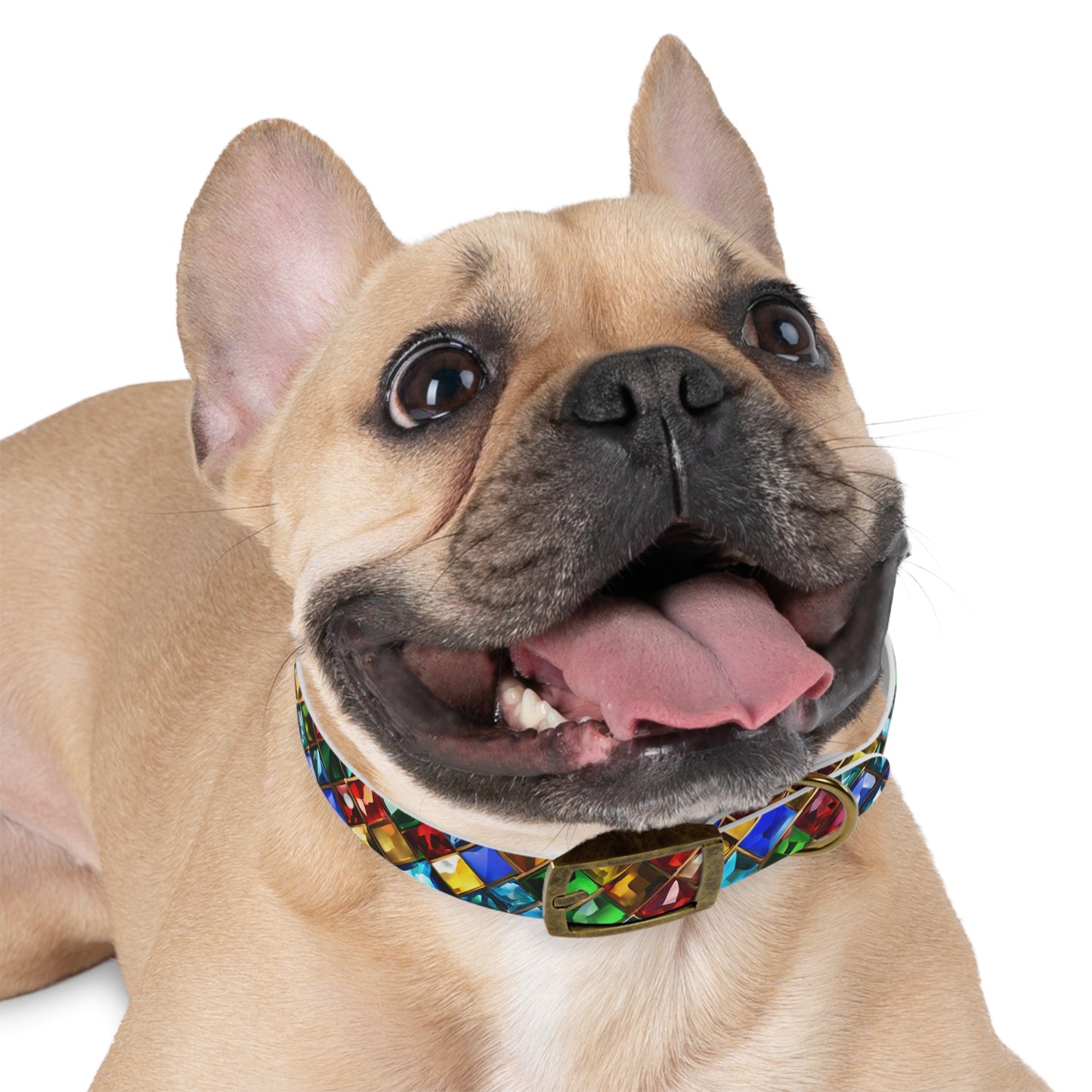 Collier pour chien à imprimé bijou